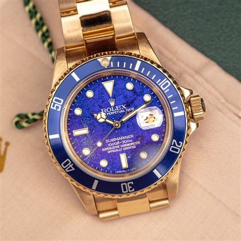 christies rolex submariner lapis lazuli